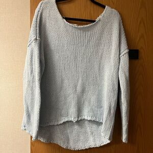 LOVERS + FRIENDS LIGHT BLUE SWEATER